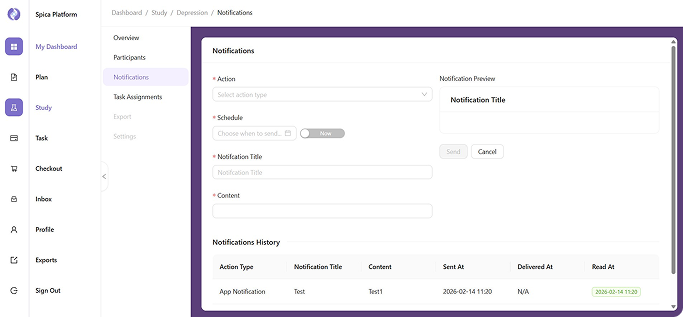 Spica Dashboard — Notifications
